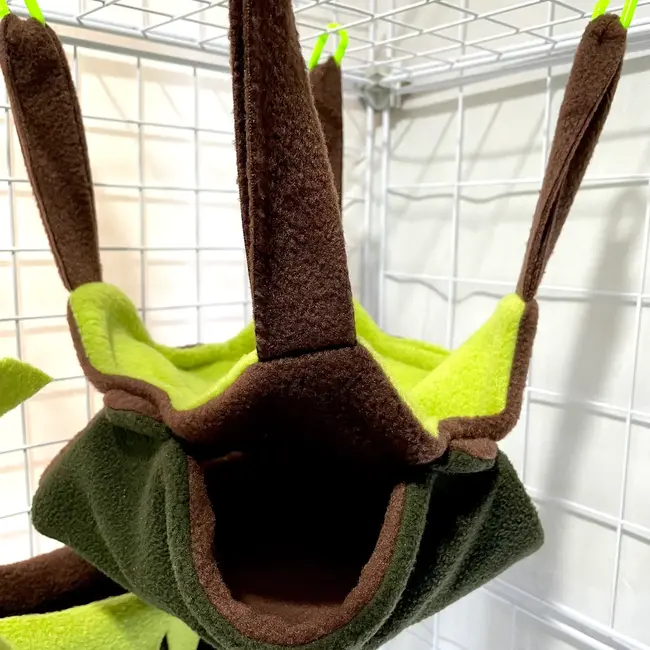 Sugar Glider Stichery Deluxe Fleece Mammal Cage Set 5 pc - Jungle Fringe