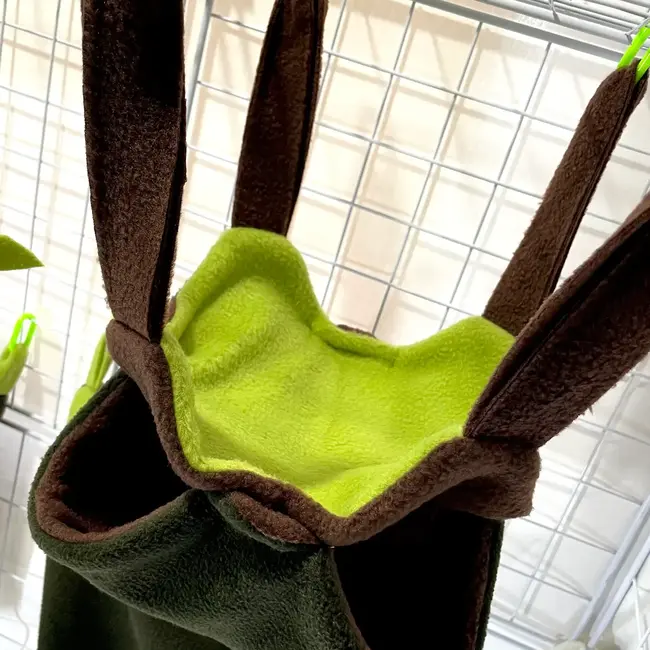 Sugar Glider Stichery Deluxe Fleece Mammal Cage Set 5 pc - Jungle Fringe