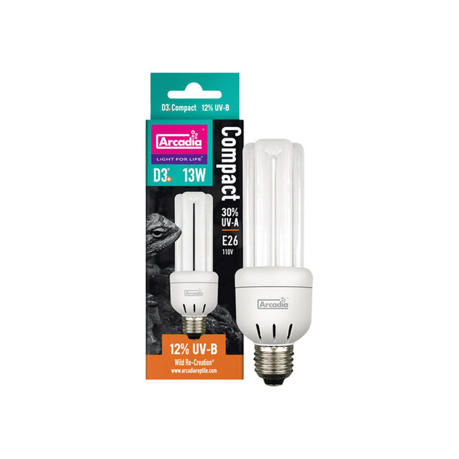 Arcadia Mini D3+ 12% UVB UVA, 13W