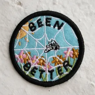 Stay Home Club Been Better (Spiderweb) - Felt Sticky Patch - Stay Home Club
