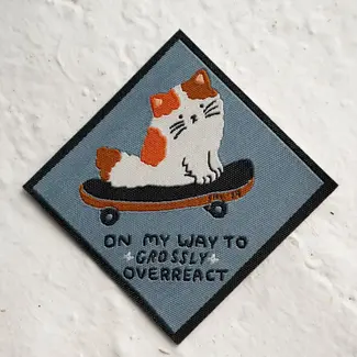 Stay Home Club Overreact - Woven Sticky Patch - Stay Home Club