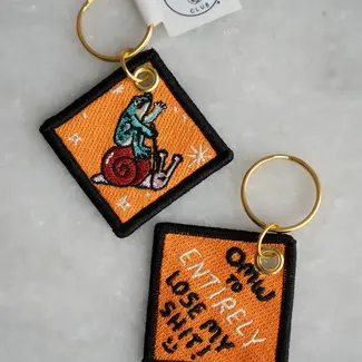 Stay Home Club Lose My Shit - Embroidered Keychain - Stay Home Club