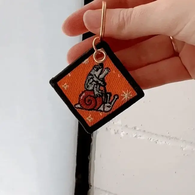 Stay Home Club Lose My Shit - Embroidered Keychain - Stay Home Club