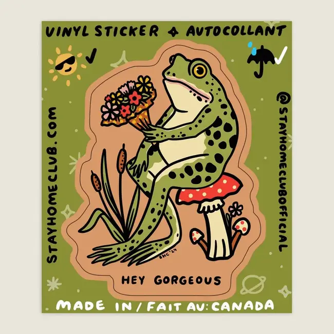 Stay Home Club Hey Gorgeous Vinyl Sticker - Stay Home Club