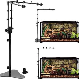 ReptiZoo Height Adjustable Clip OR Standing Dome Lamp Bracket ReptiZoo Height Adjustable Clip OR Standing Dome Lamp Bracket