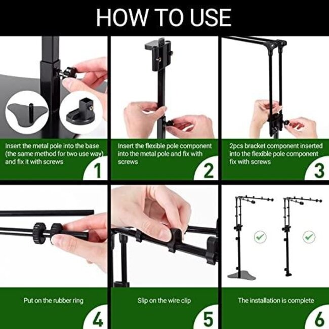 ReptiZoo Height Adjustable Clip OR Standing Dome Lamp Bracket