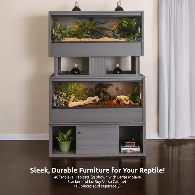 ECOFLEX 48x22.8x24" Grey Mojave Reptile Lounge