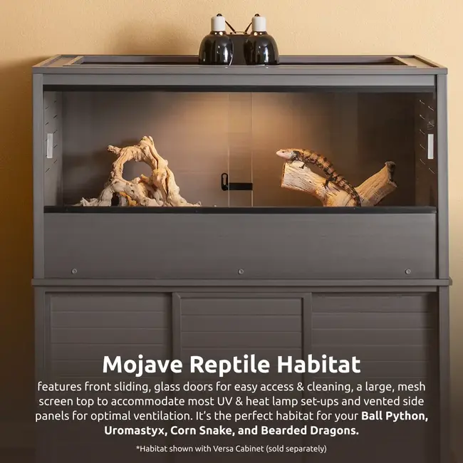 New Age Pets ECOFLEX 48x22.8x24" Grey Mojave Reptile Lounge