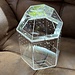 Hexagon 7" Acrylic with Dome Magnetic Top