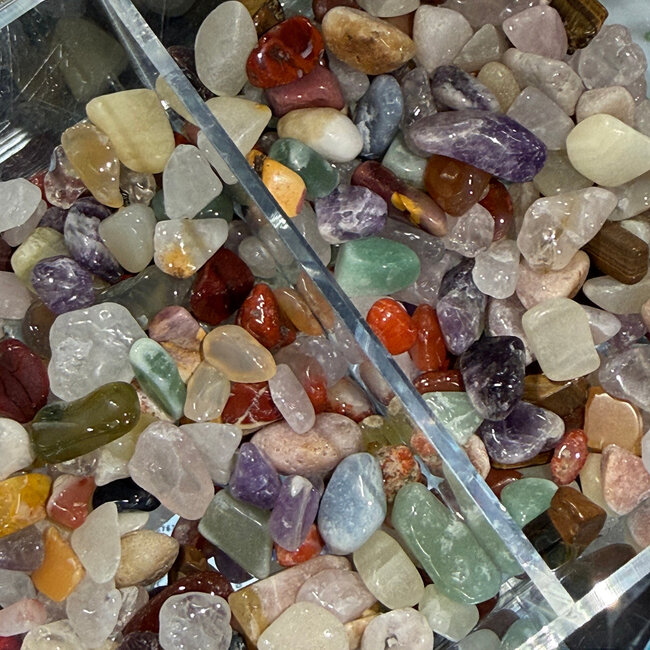 Natural Agate Stone Pebbles - apx 6-9g