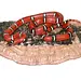Magnaturals Large Mushroom Ledge with Extra Strong Magnets (Earth Colour) Supports up to 2 lbs.