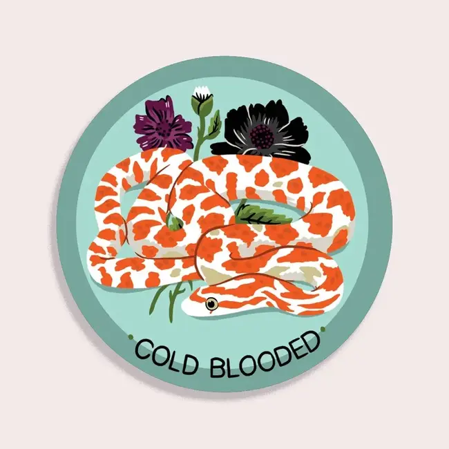 Cold Blooded Sticker | Waterproof Vinyl Sticker - Stay Home Club