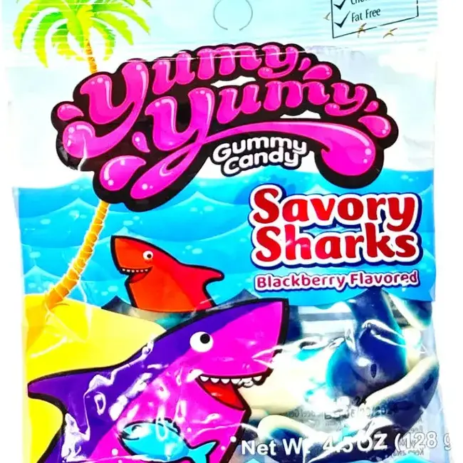 Yumy Yumy Savory Sharks 4.5oz