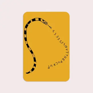 Stay Home Club Stfu Snake Sticker | Waterproof Vinyl by Stay Home Club