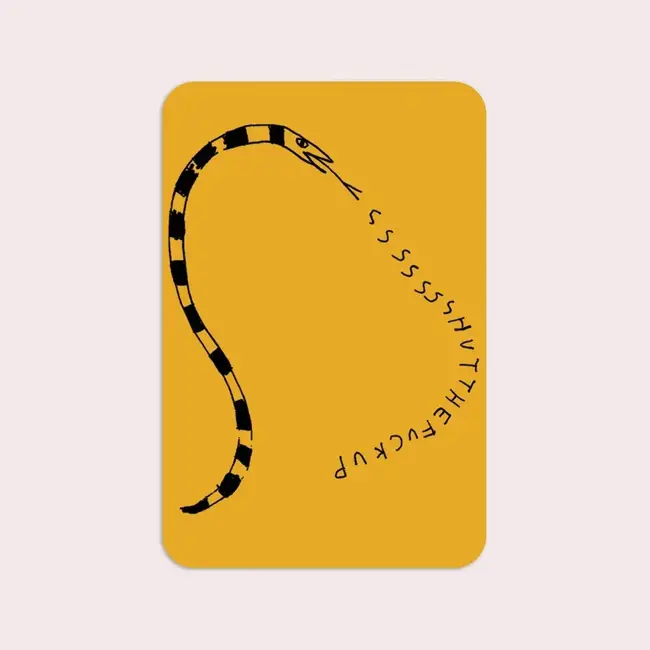 Stay Home Club Stfu Snake Sticker | Waterproof Vinyl by Stay Home Club