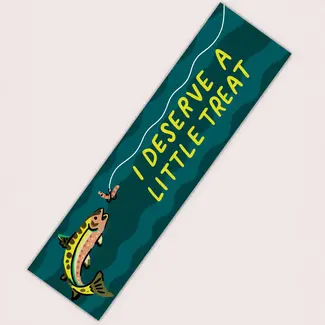Little Treat (Fish) Bumper Sticker by Stay Home Club