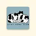 Stay Home Club Tuxedo Cats Sticker | Waterproof Vinyl Sticker by Stay Home Club