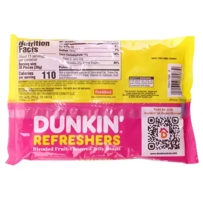 Dunkin' Refreshers  Blended Fruit-Flavored Jelly Beans 340g