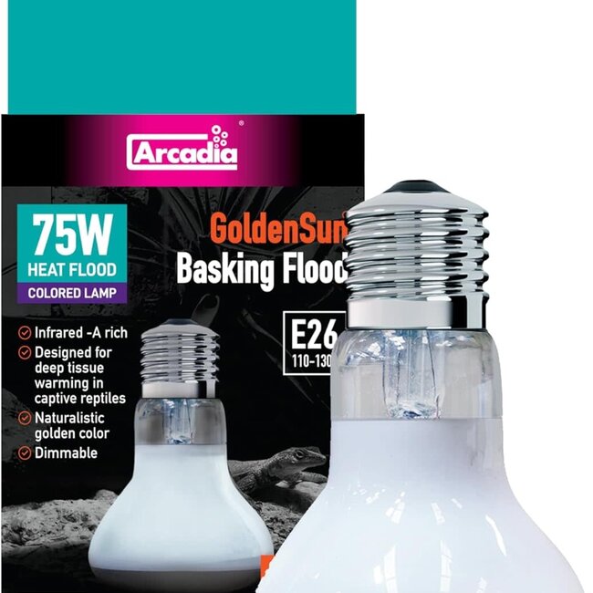 Arcadia Golden Sun Basking Floodlight 75w