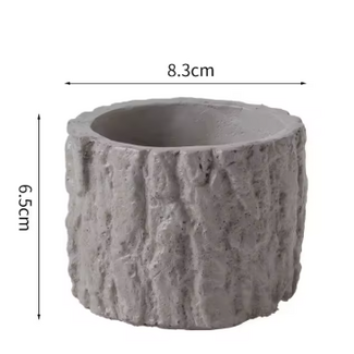 Grey Stump Cement Bowl 8.3 x 6.5cm