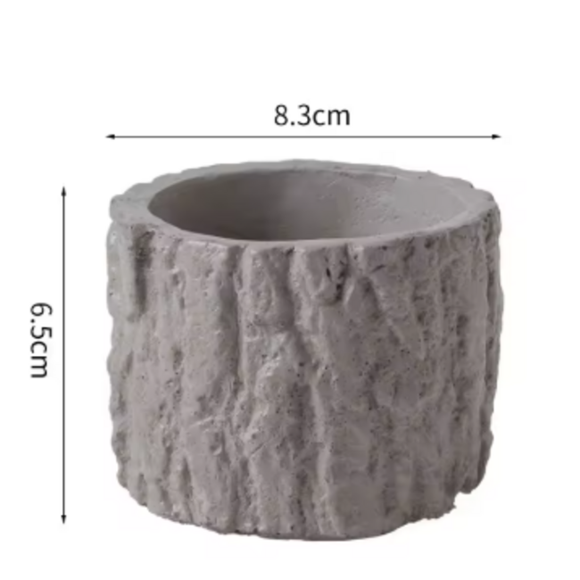 Grey Stump Cement Bowl 8.3 x 6.5cm