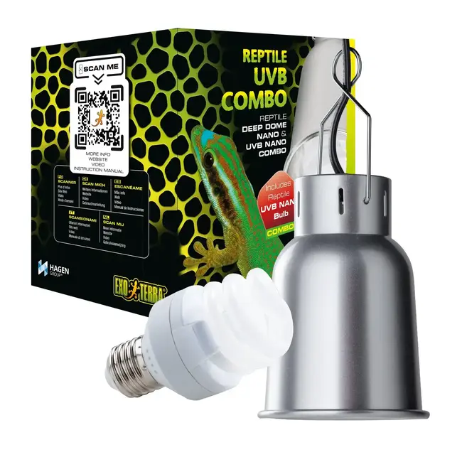 Exo Terra Nano Fixture/UVB Combo Deep Dome