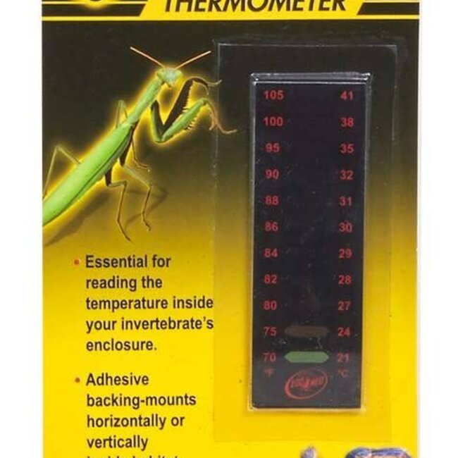Zoo Med Creatures Thermometer, Black Stick on