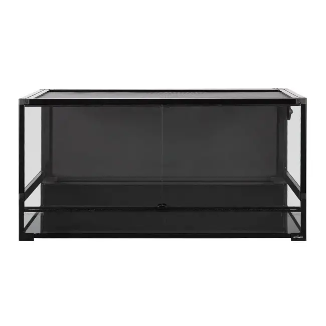 ReptiZoo 48x24x24" Easy-Folding Knock-Down Glass Terrarium with PVC Backing