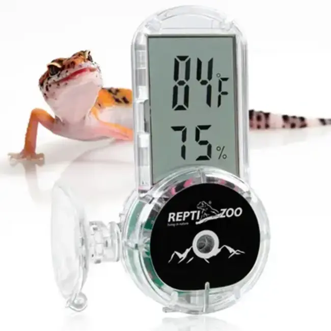 ReptiZoo 4 Side Mounting Thermo-Hygrometer Digtal without Probe