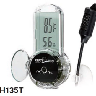 ReptiZoo 4 Side Mounting Thermo-Hygrometer Digtal WITH Probe 3 ft