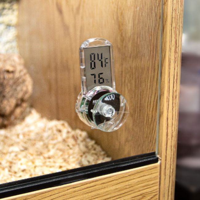 ReptiZoo ReptiZoo 4 Side Mounting Thermo-Hygrometer Digtal without Probe