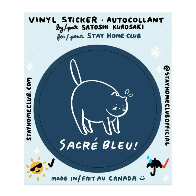 Sacré Bleu Vinyl Sticker by Satoshi Kurosaki