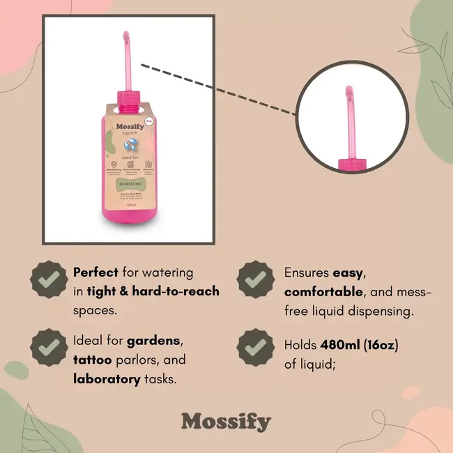 Mossify squirtr Bottle Pink