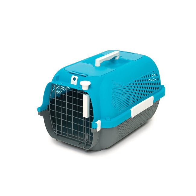 Catit Cat Carrier - Small - Turquoise - 19 x 12.8 x 11 in