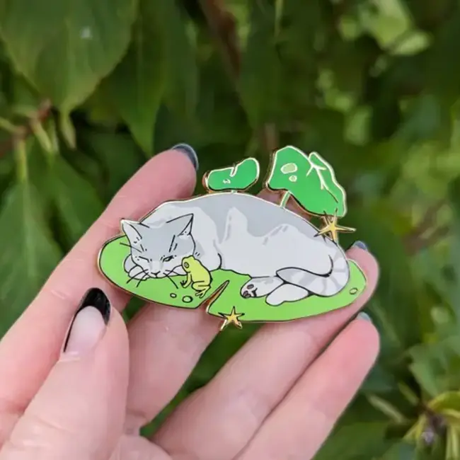 Lilypad - Catfrogs Enamel Pin by Frog Tree Games