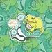 Umm... Hello?? Phone Frog 3" Die-Cut Vinyl Sticker by Frog Tree Games