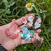 Assorted Frogscapes 2" Epoxy Acrylic Charm Keychain Frog Tree Games