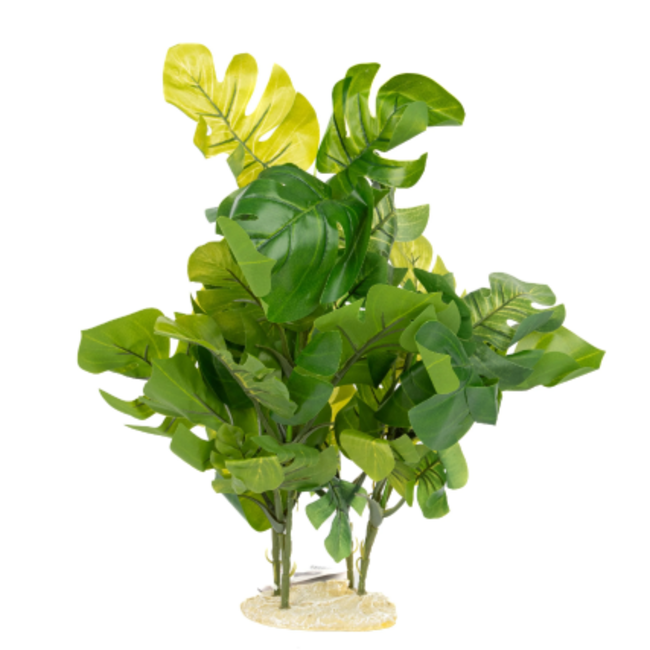 Aquaglobe Silk Plant with Base Monstera XL 16"