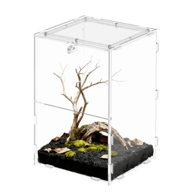 ReptiZoo Knock-Down Acrylic Enclosure 4.5" x 4" x 6.5", 3 mm Thick