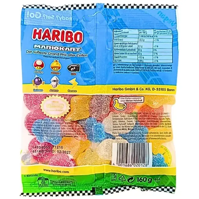 Haribo MARIOKART Sour 160g
