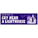 Arcane Bullshit "Cry Near A Lighthouse" Bumper Sticker 10x3"
