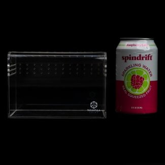Tarantula Cribs Terrestrial Curve Clear - Small 6"x4"x4" Tarantula Cribs