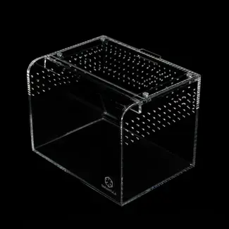 Tarantula Cribs Terrestrial Curve Clear - Medium 8"x6"x6" Tarantula Cribs