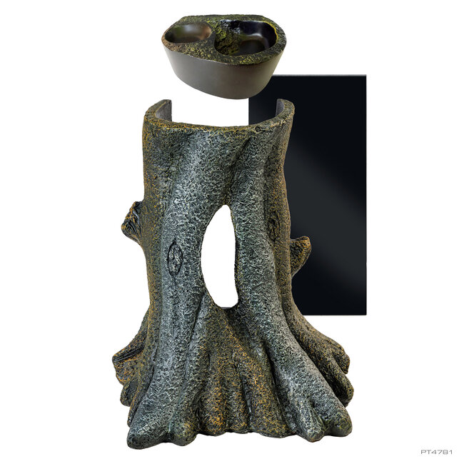 Exo Terra Gecko Tree Arboreal Hydration Shelter with Water & Feeding Hub 3 in 1