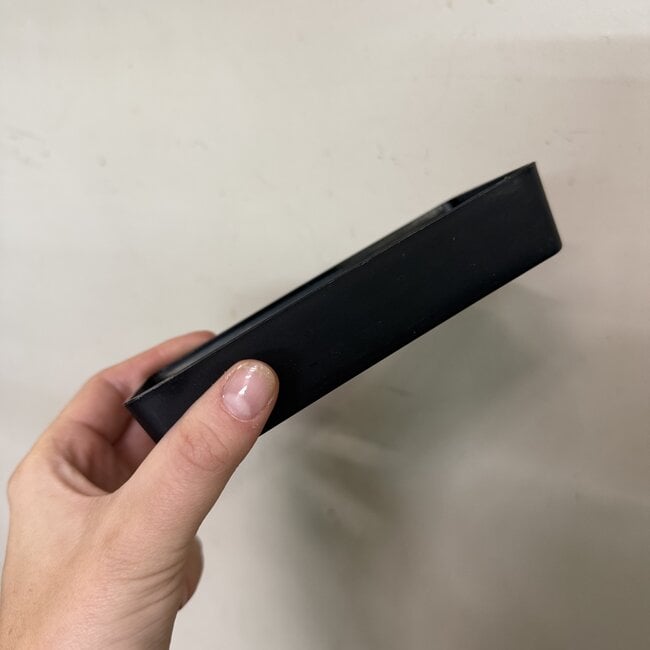 Black PVC Water Dish Bowl 5.5x3x1"