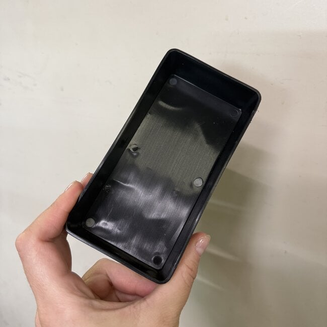Black PVC Water Dish Bowl 5.5x3x1"