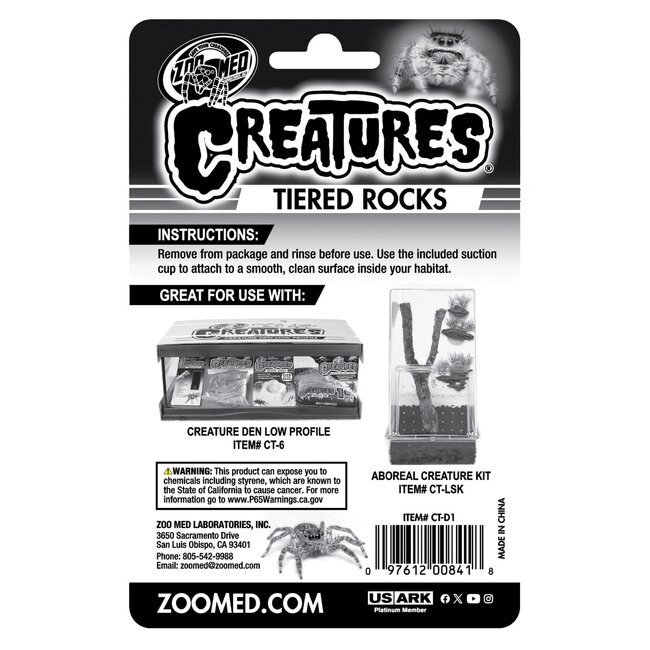 Zoo Med Tiered Rocks Creatures Decor
