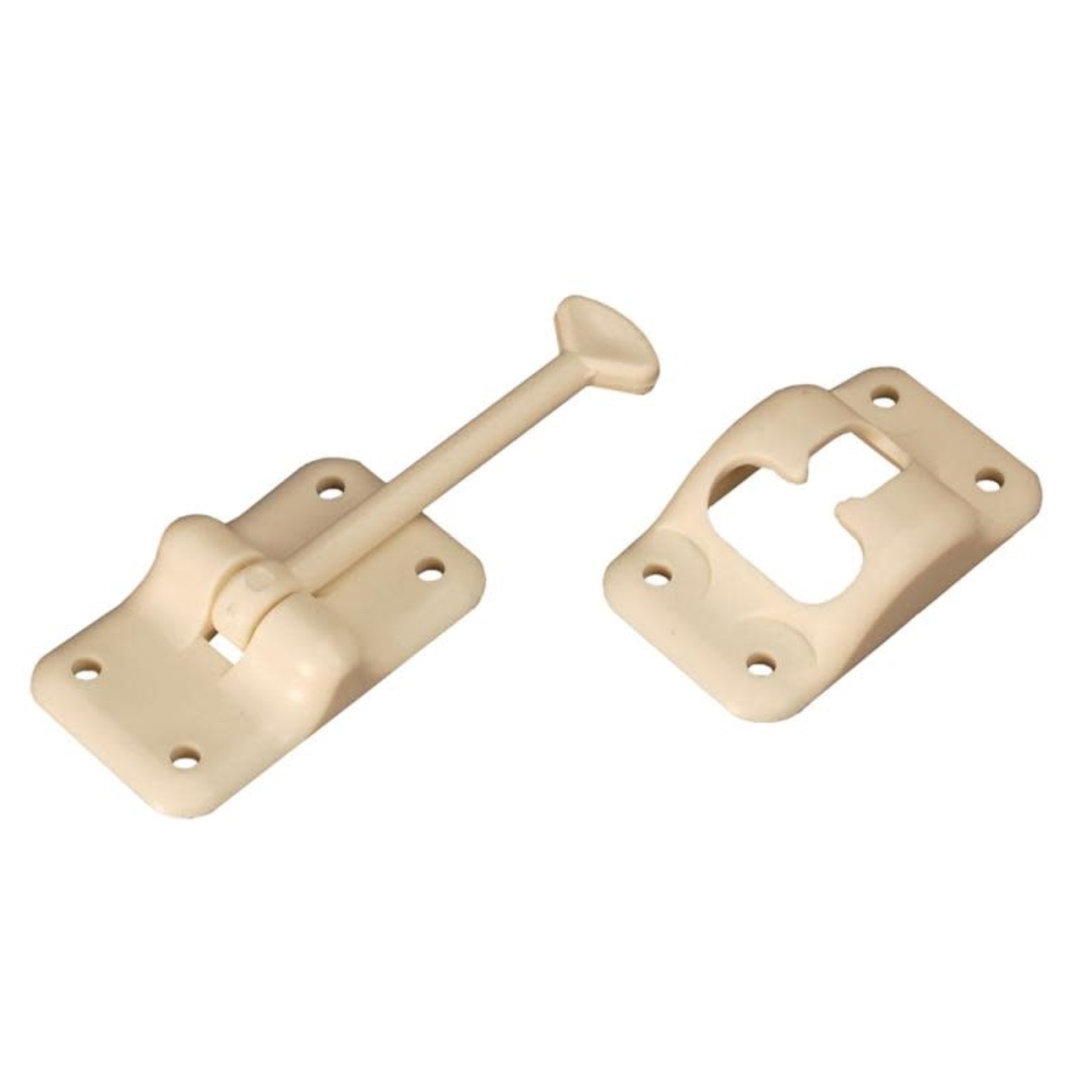 RV Designer Entry Door Holder -  Plastic "T" - 3 1/2" - Col White