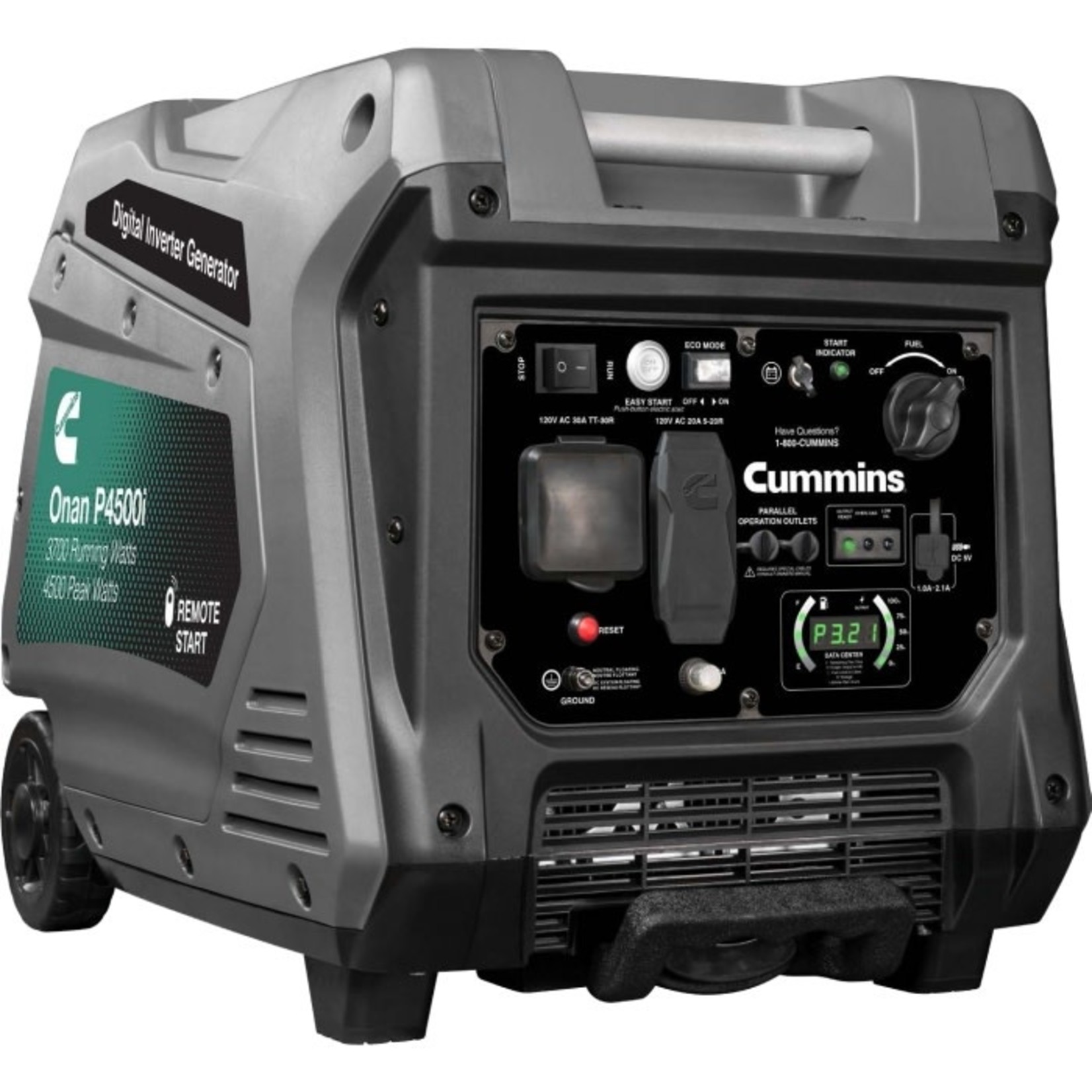 Cummins Onan Onan Portable Inverter Generator, Model P4500i-3700 Watts