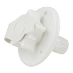 Valterra Products, Inc. Water Inlet, 2-3/4" Plastic Flange, MPT, White, Bulk